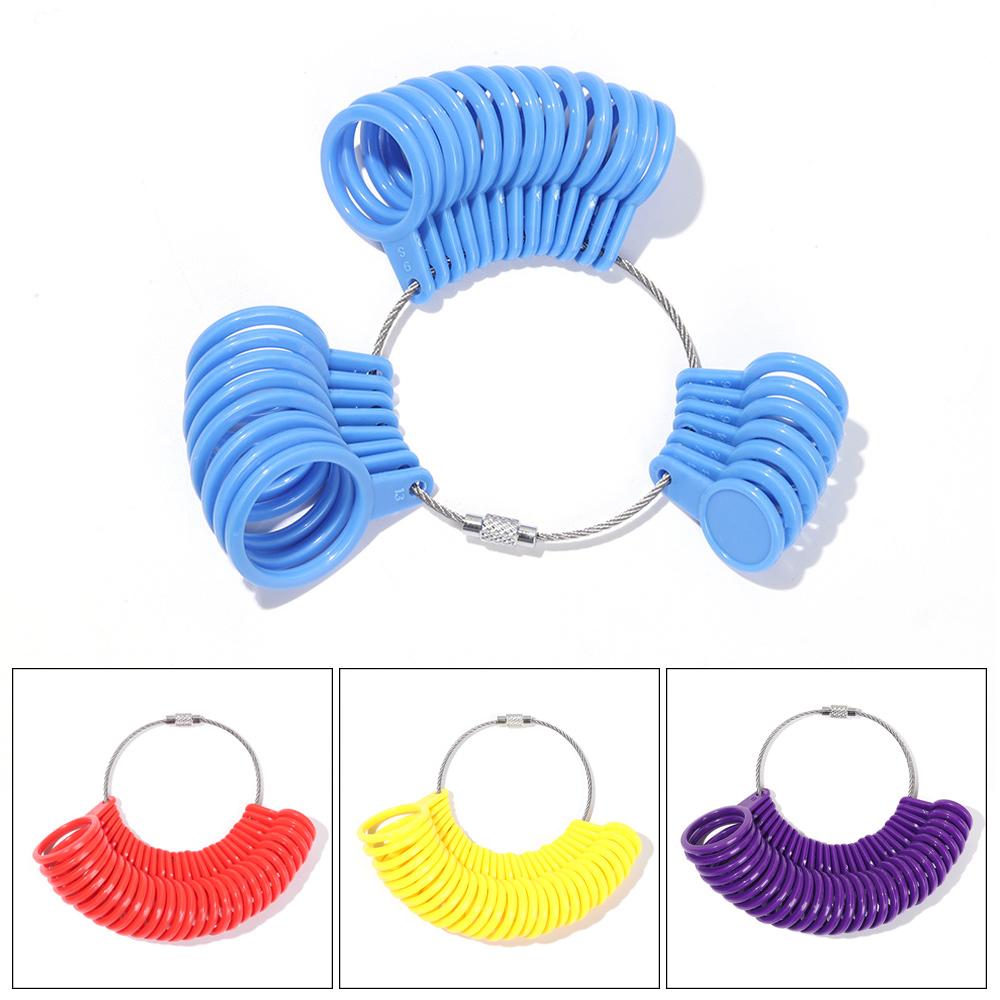 Portable Jewelry Size US/UK Standard Jewelry Measurement Loop Jeweler Gauge Tool Ring Finger Sizer