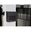Jssmst Mailbox, Black, Key Lock, Large, Wall-Mounted, 34.5x33x11cm (918-Black)