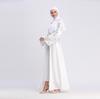 Women Openwork Embroi Long Dress Robe Open Abaya Cardigan Muslim Dubai Robe Gown