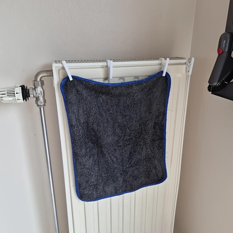 3D-gedruckte Heizkörperhaken mit integrierten Clips | 2 Stück Heizkörper-Handtuchhalter für das Trocknen von Wäsche zu Hause,Heizkörper-Trocknungswerkzeug für Zuhause
