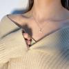 Chic Minimalist Fishtail Collarbone Chain Necklace Delicate Summer Daily Wear Pendant For Women