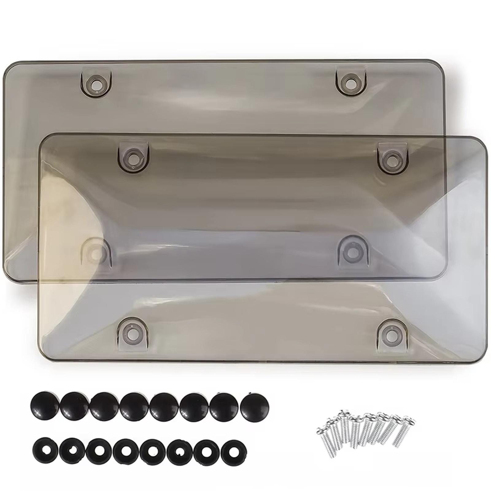 

Пластиковий прозорий захисний каркас номерного знака автомобіля, тонована наклейка-щиток для номерного знака, зовнішні аксесуари для номерного знака one size