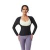 Women's Waist-Cinching Long-Sleeve Body Shaper Sweat Suit for Fitness and Yoga