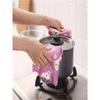 Dish Cloth, Coral Velvet Cartoon Printed Double-Sided CleaningTowels, Scouring Pad, New Kitchen Printed Cleaning Cloth