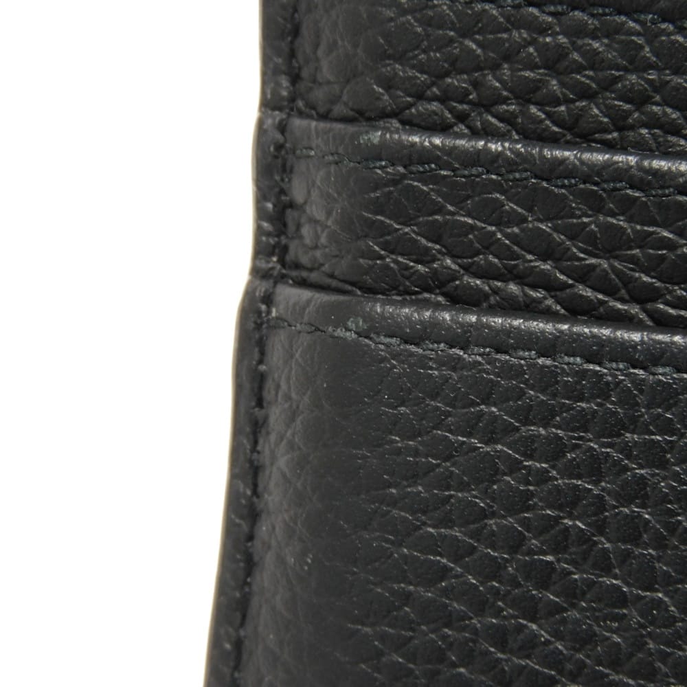Used 10656 CD Icon Card Holder 2ESCH135CDI_H00N 7946 Current Icon Signature Grain Calfskin Pass Case/Business Card Logo