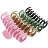 Women Resin Big Hair  Claw  Clips Non-slip Shower Clip Strong Metal Spring Hairpin Back Head Clip