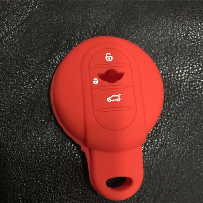 3B FOB Silicone Remote Key Cover Case For bmw MINI Cooper F55 F56 2014 - 2015 MINI Key   Protector ACCESSORY