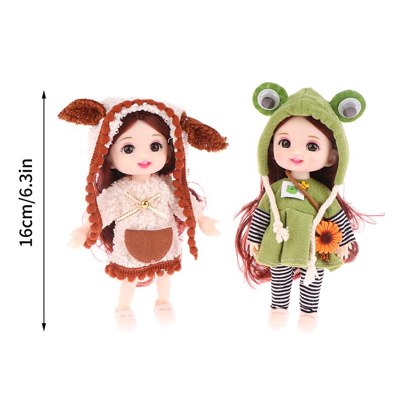 Innovative And Practical For Girls Birthday Gift Cute  Princess Diy Dress Up Toys  16Cm Exquisite Mini Imitation Dolls