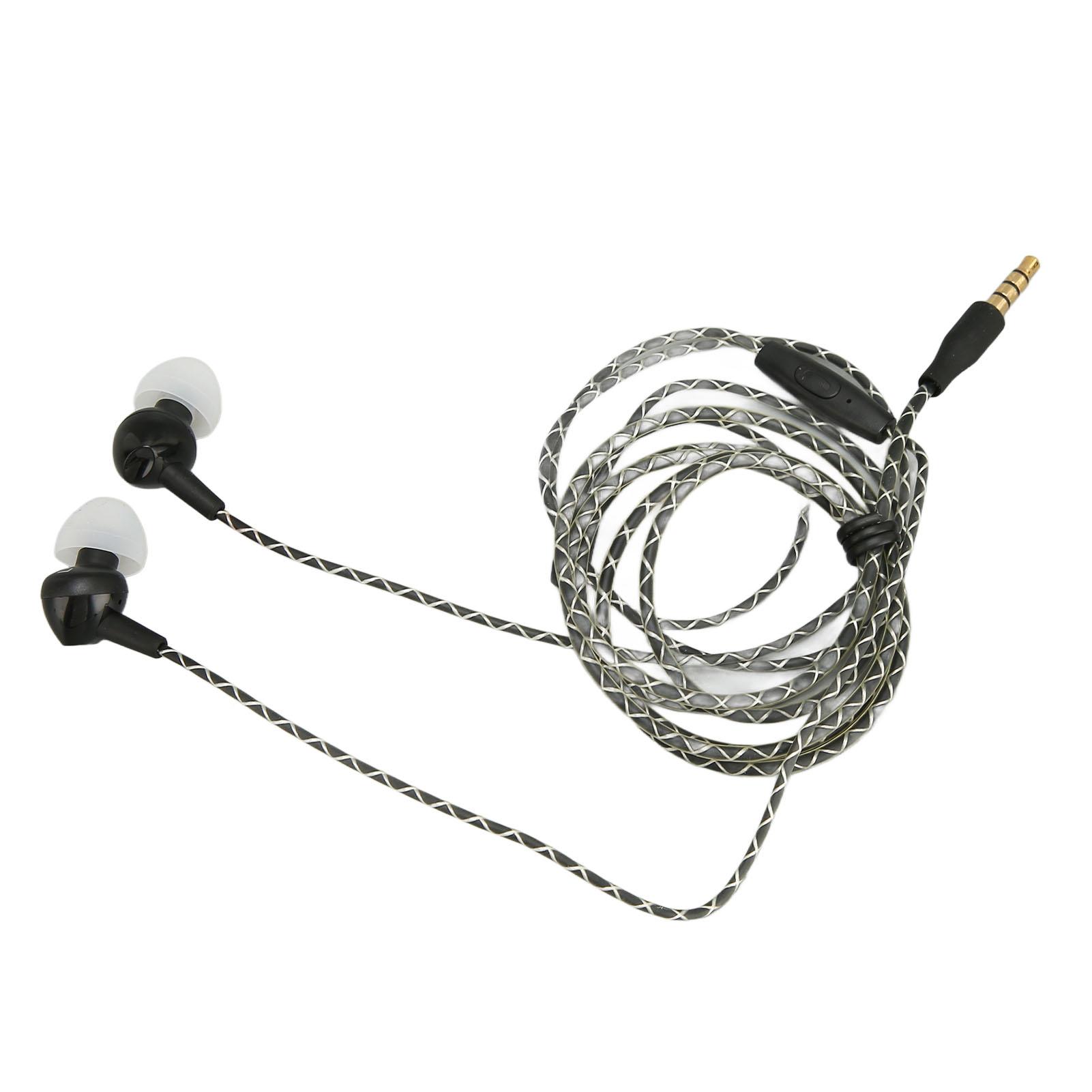 

3.5mm Wired Earbuds 4 Feet 20‑20KHz Plug and Play Ergonomic Headphones with Remote and Mic for Android for IOS