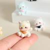10 Buc Miniaturi Pisică Animal Multicoloră Ornamente Rășină Decorațiune Grădină Zână Micro Peisaj
