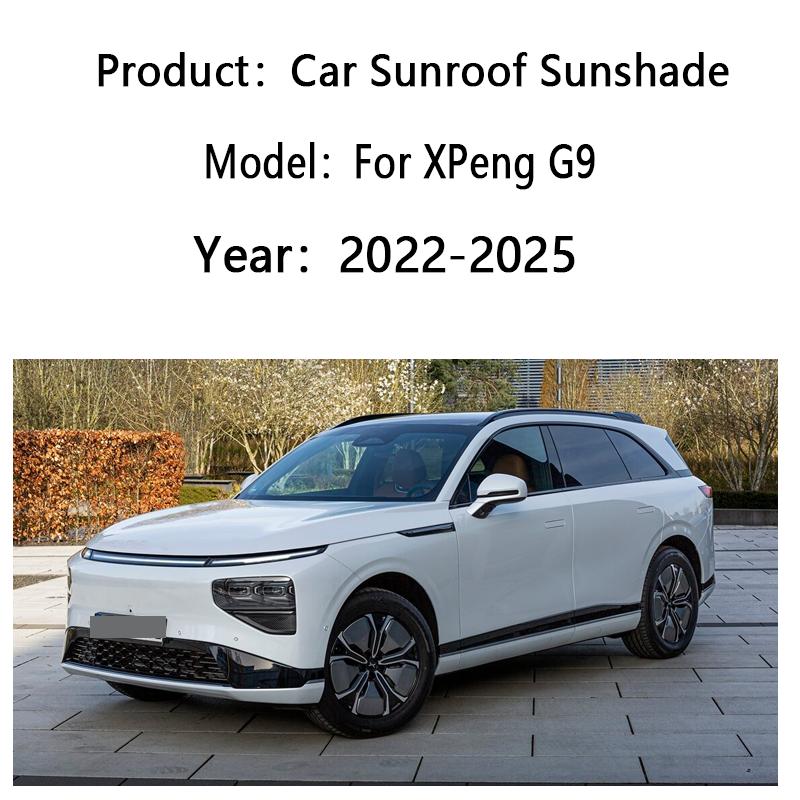 Car Sunshade For XPeng G9 2022~2025 2024 Sunroof Shades Anti-UV Electrostatic Adsorption Visor Sun Protection Auto Accessories