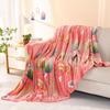 Fleece Throw Blanket - Soft Warm Cozy All-Season Knitted Polyester Bed Blanket