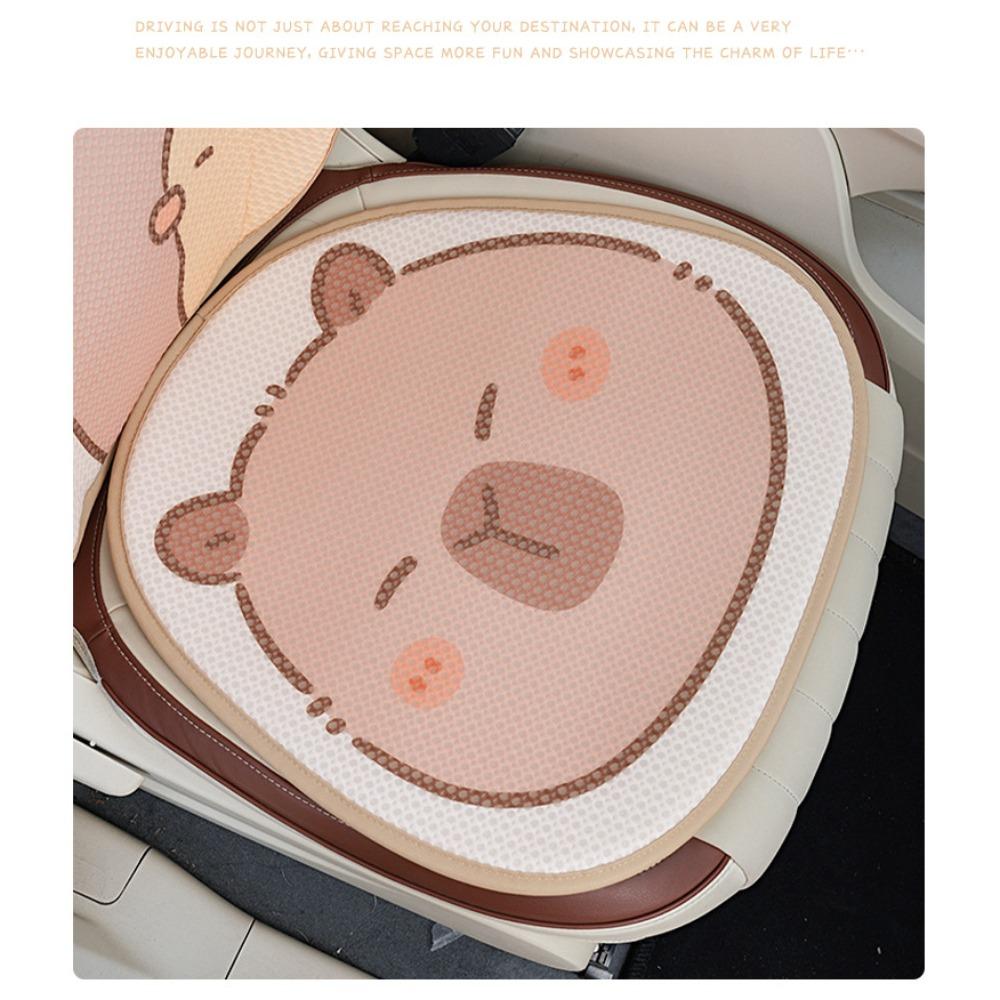 Mesh Car Honeycomb Capybara Seat Protector Pad Capybara Car Seat Cushion  Auto Accessories