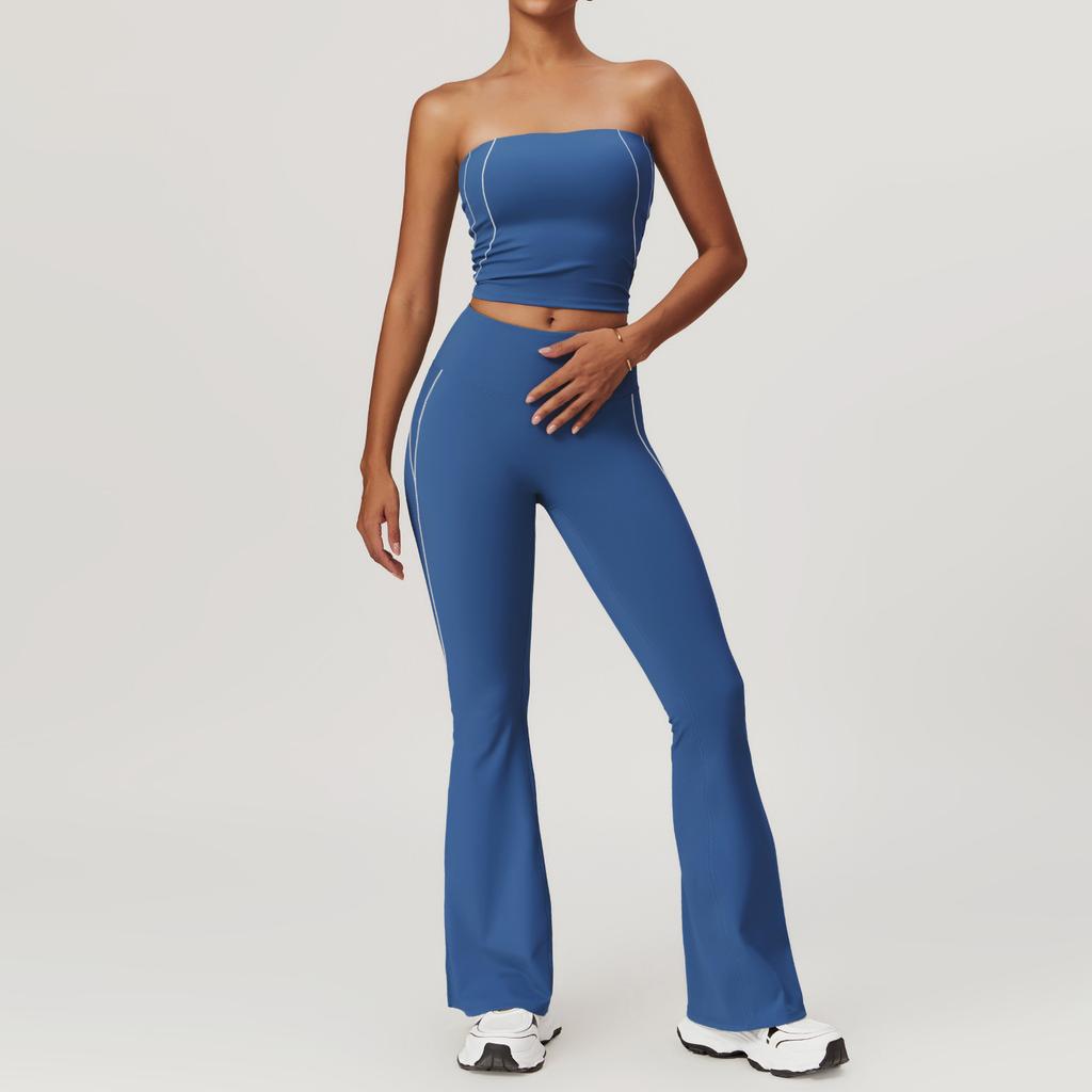 Mikeyoga 2-teiliges Yoga-Set für Damen, Kleidung, Workout-Set, Sportbekleidung, Fitnessstudio, Push-Up-Fitness-BH, hohe Taille, Leggings, Sportanzüge