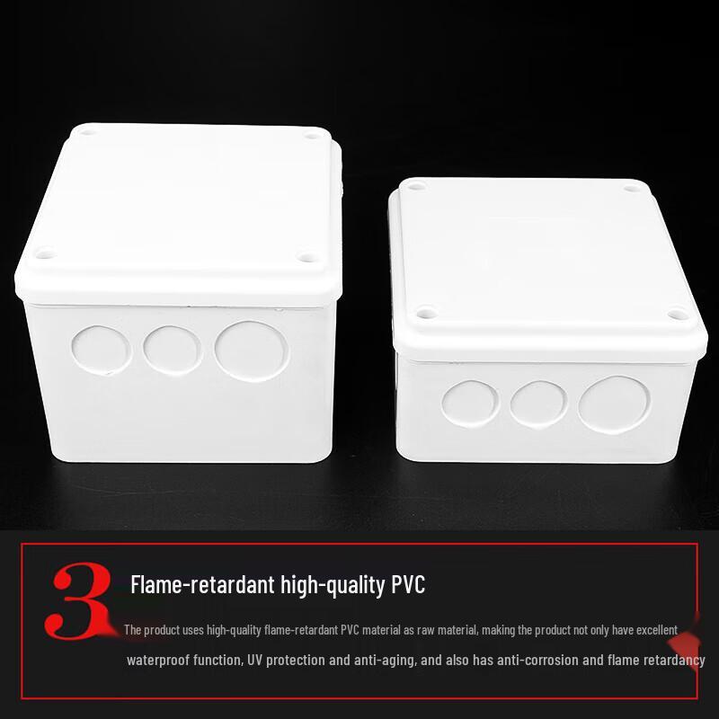Hiskdg IP67 Outdoor PVC Waterproof Junction Box