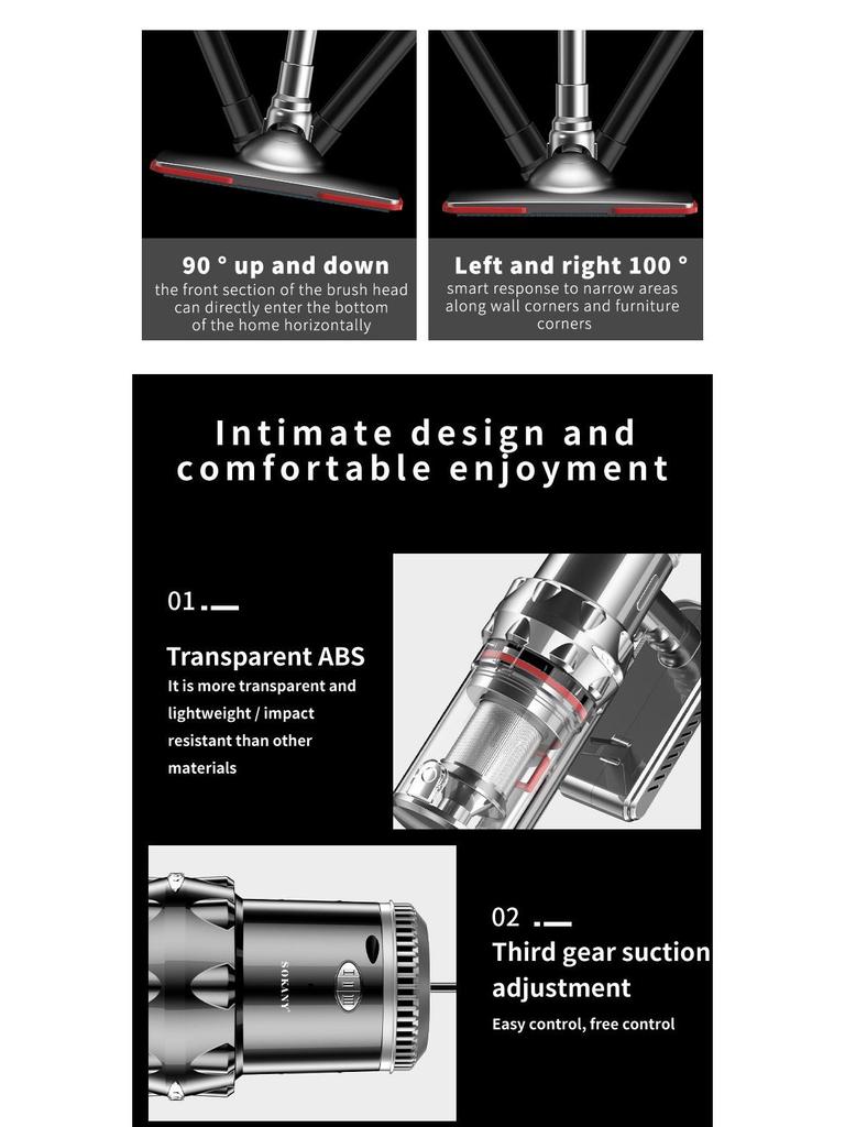 High-Power Corded Handheld Vacuum Cleaner for Home and Carpet Use