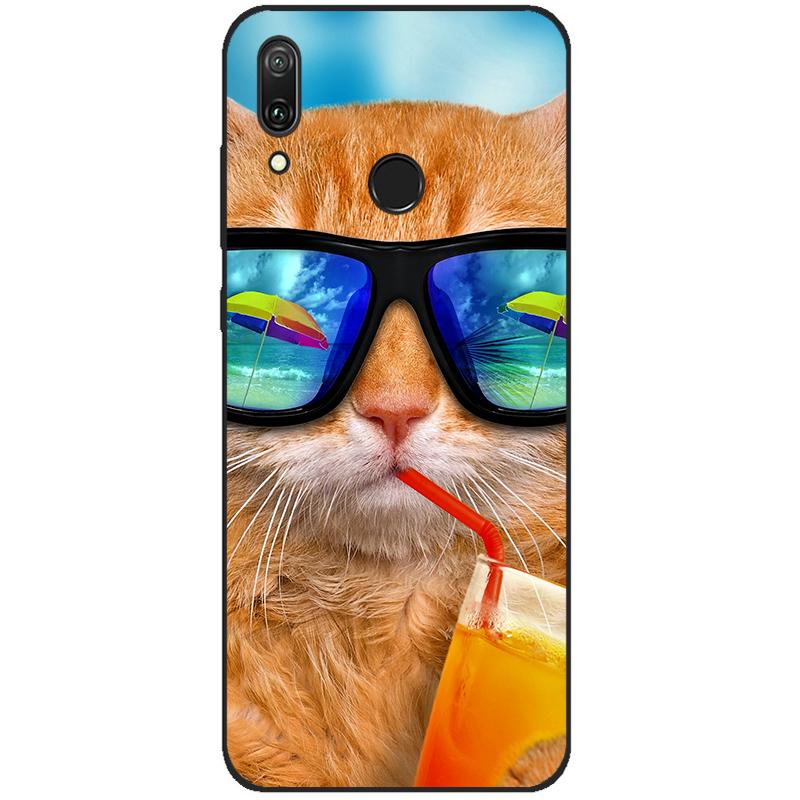 For Huawei Y7 2019 Case Y 7 2019 Silicone TPU Back Cover Protective Phone Case For Huawei Y7 Y7 Prime 2019 Bumper Fundas Coque
