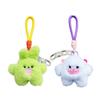 Soft Furry Snow Monsters Doll Keychain Plush Keyring Women Car Key Holder Bag Wallet Ornaments Pendant Toy for Girl Gift