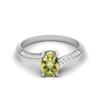 925 Sterling Silver Oval 1.28 CT Lemon Quartz Gemstone Ring