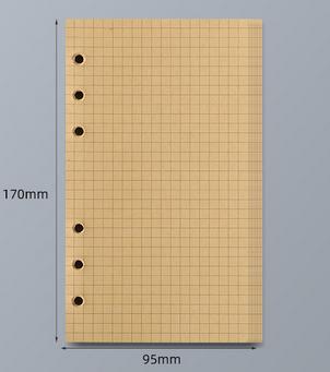 45 Sheets A5 A6 A7 Loose Leaf Notebook Refill Spiral Binder Inner Page Line Blank craft Grid Inside Paper Stationery