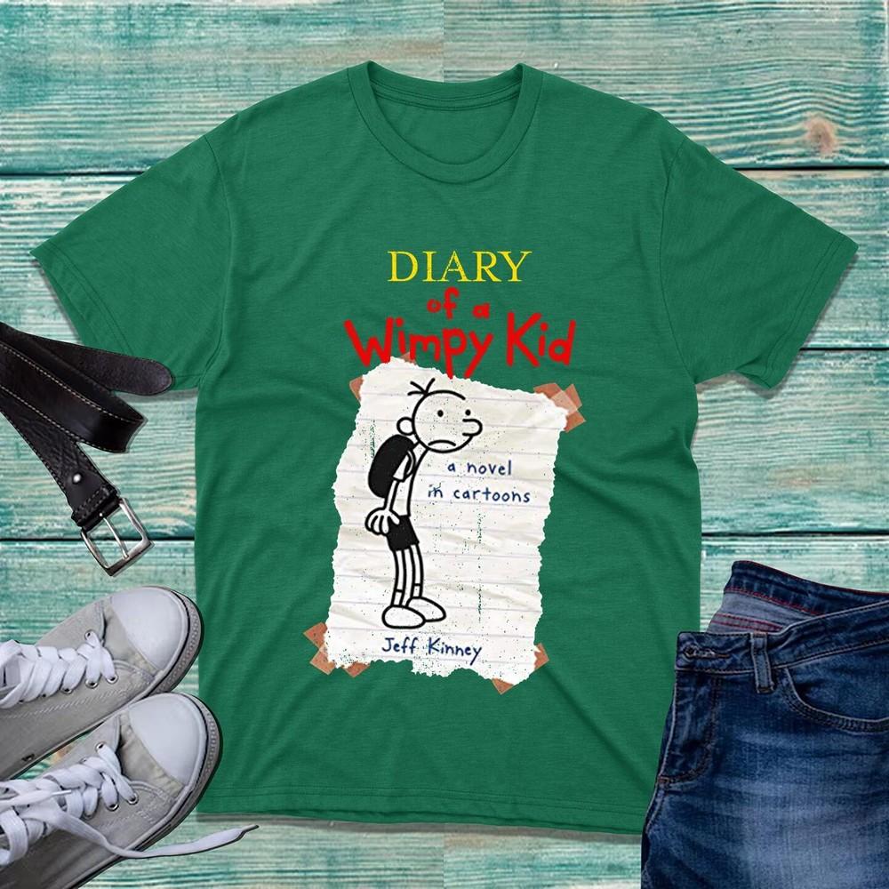 Diary Of A Wimpy Kid World Book Day Tshirt Comic Story A Novel In Cartoons Top S