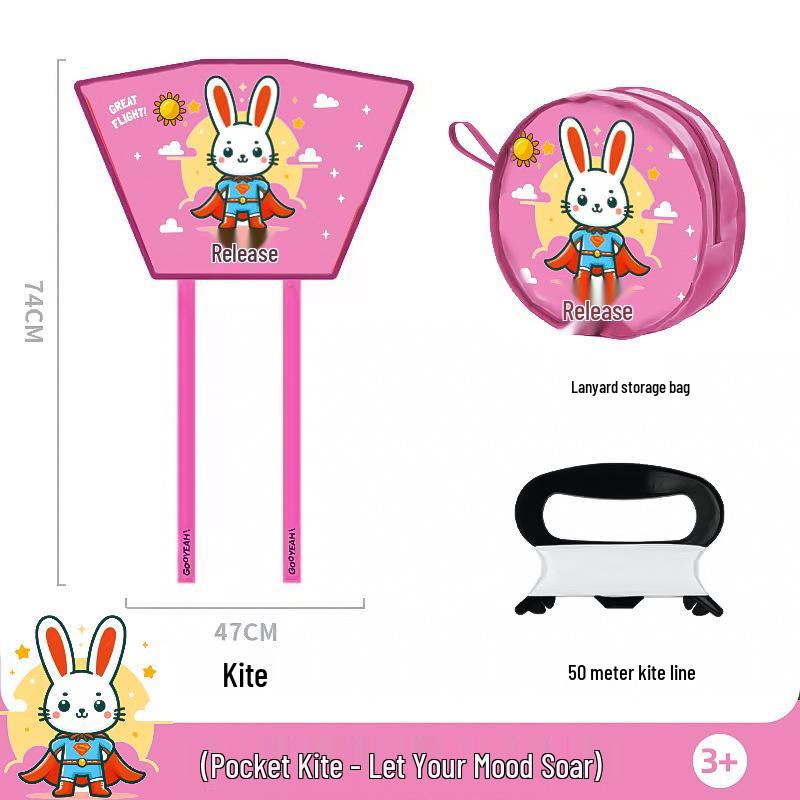 

Mini Cartoon Kites: Handheld Pocket Kites for Kids & Parents, Perfect for Interactive Spring Fun