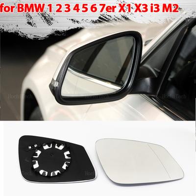 Left&Right Side Blue Heated Wing Mirror Glass  Angle Rearview Mirror for BMW E84 F48 F20 F21 F40 F22 F23 F30 F31 F34 F10 F07