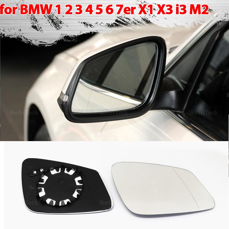 Left&Right Side Blue Heated Wing Mirror Glass Angle Rearview Mirror for BMW E84 F48 F20 F21 F40 F22 F23 F30 F31 F34 F10 F07
