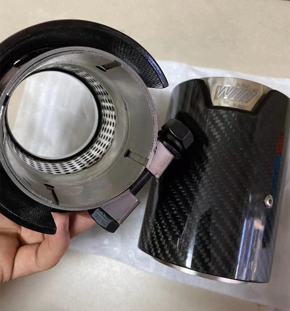 For BMW Car Muffler Cutter, Muffler Cutter, Carbon, Car Exhaust Muffler Pipe, Universal, Compatible