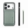 For iPhone 17 Pro Case Magnetic Detachable Card Holder Phone Back Cover