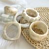 Exaggerated Fashion New Resin Beige Wide Layering Bracelet With Gradient Irregular Geometric Bracelets Women Jewelry Accessory
