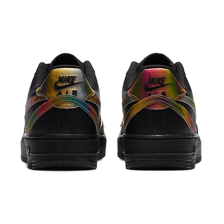 Nike Air Force 1 Low LV8 Misplaced Swooshes Black Multi GS CZ5890-001