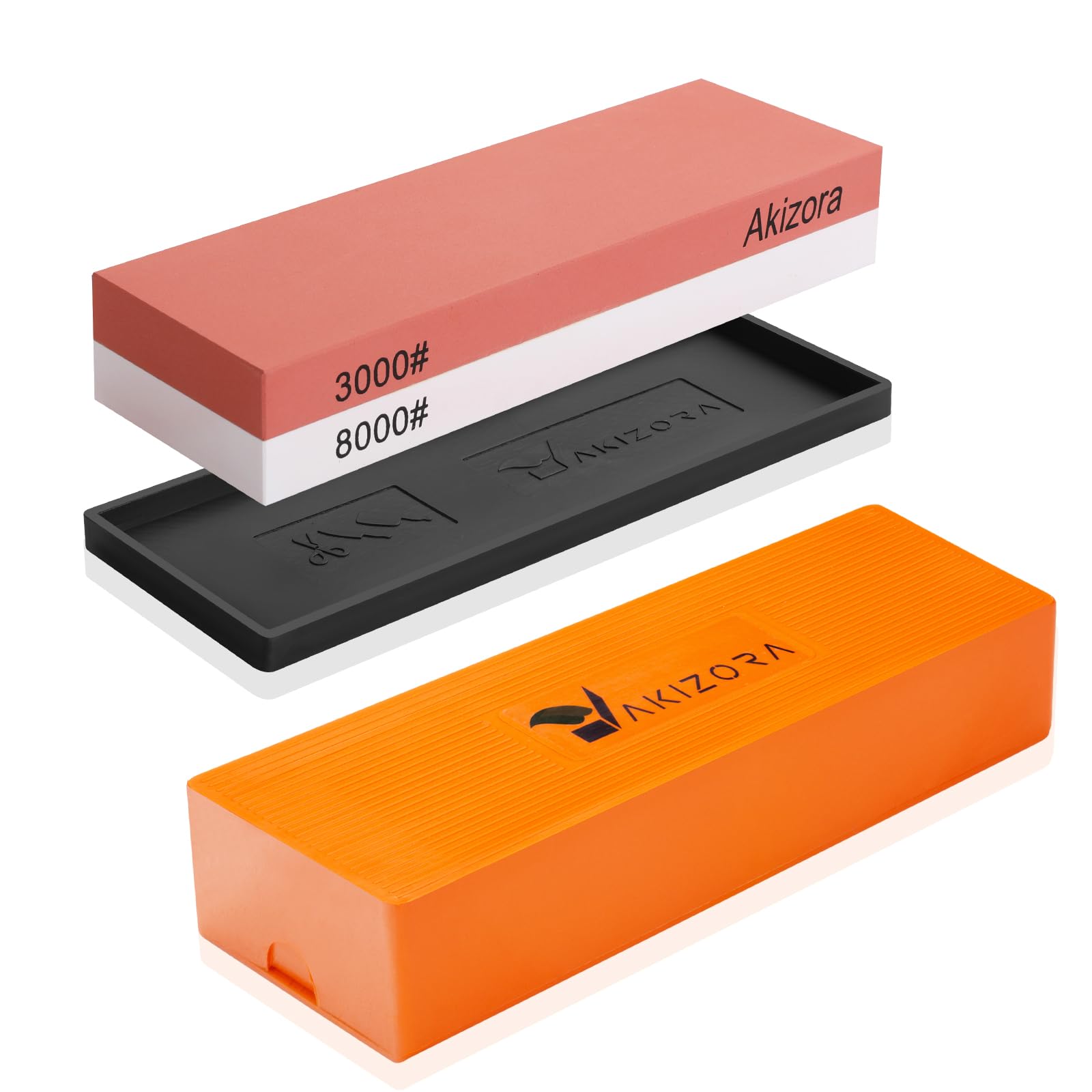 

Точильный камень Akizora 3000 8000 Набор точильных камней с прочной резиной и кейсом для хранения для домашнего использования Средний точильный камень Идеально подходит для
