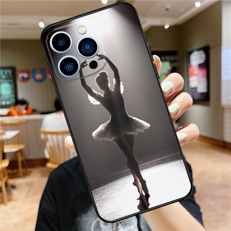 Ballet Ballerina Dancer Case For iPhone 17 16 15 13 12 11 14 Pro Max Mini Plus 16e 17 Air Bumper Cover Accessories