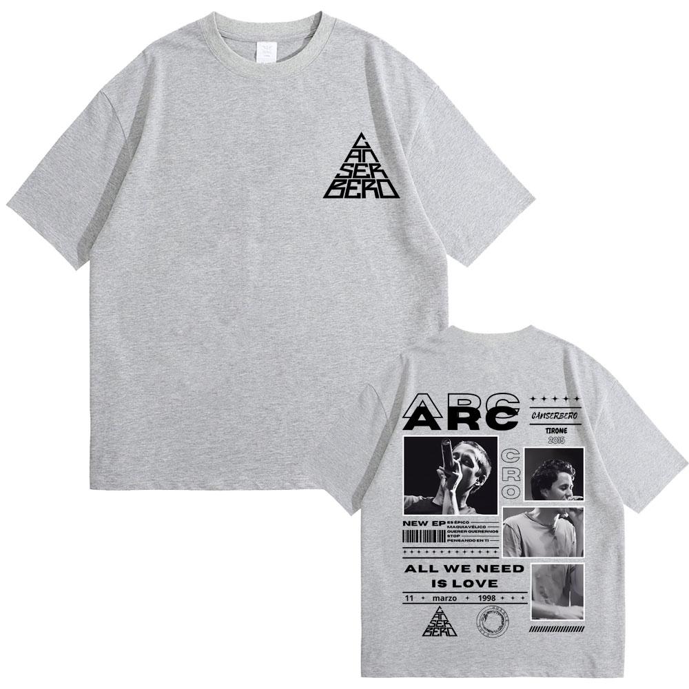 Hot Sale Rapper Canserbero All We Need Is Love Graphics T-Shirt Muerte Vida T-shirts Men Women Hip Hop Fashion Oversized T Shirt