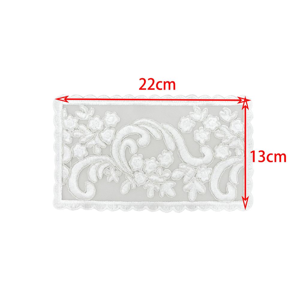Car Stock Small Pair Pocket Cuffs Decorative Lace Decal White Black