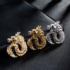 New Fashion Animal Dragon Brooch Metal Lapel Pins Men 'S Suit Shirt Vintage Badge Corsage Brooches Jewelry Accessories