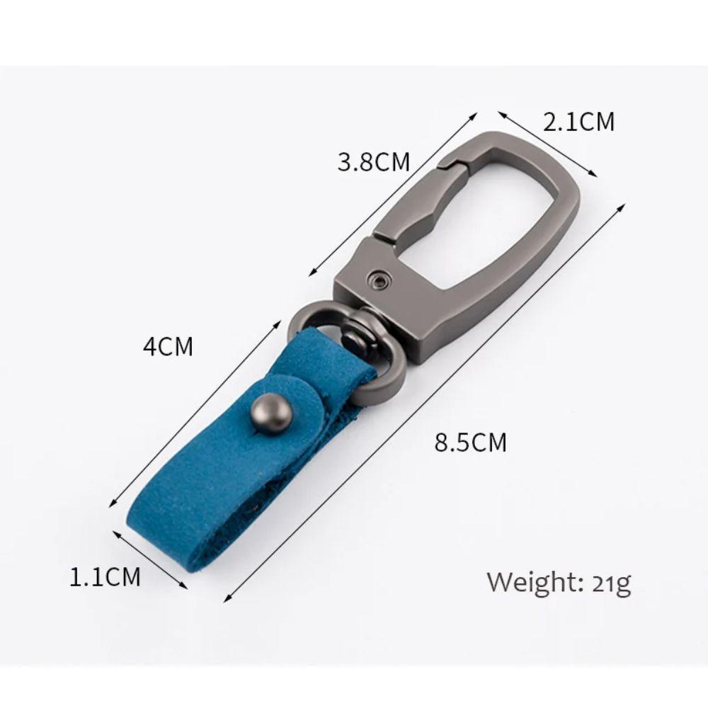 Waist Hanging Car Key Chain Cowhide Leather Waist Belt Buckle Creative Small Key Rings  Gift