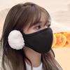 Unisex Winter Warme Winddichte Maske mit flauschigen Ohrenschützern - Dicke Staubdichte Atmungsaktive Mundabdeckung Halbes Gesicht Ohrenklappen