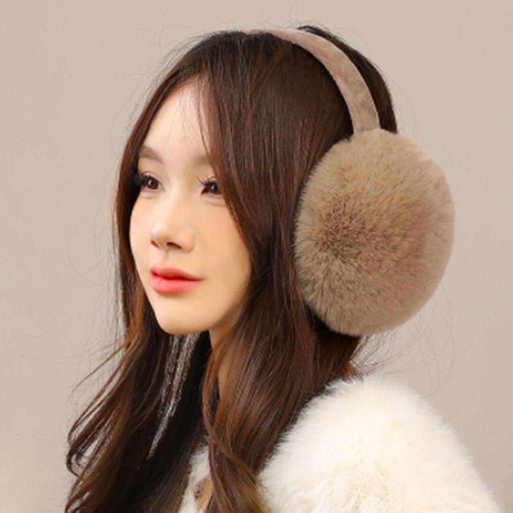 Plush Ear Muffs Collapsible Ear Cover Fashion Winter Earmuffs  for Women Girls