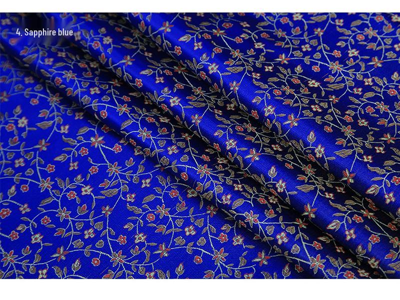 Brokat Reisblume Hanfu Nylongewebe für Hochzeit Xi Pa Überwurf & Cheongsam DIY