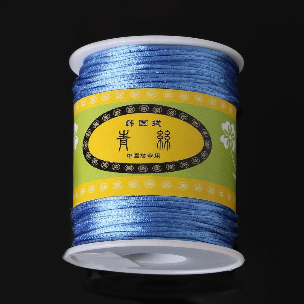 70Meter Korean Silk Cord Thread Knot China Bow Beading Bracelet Braided DIY Jewelry