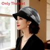 Fashionable Wool Mix Round Top Beret With Short Brim For Spring And Fall