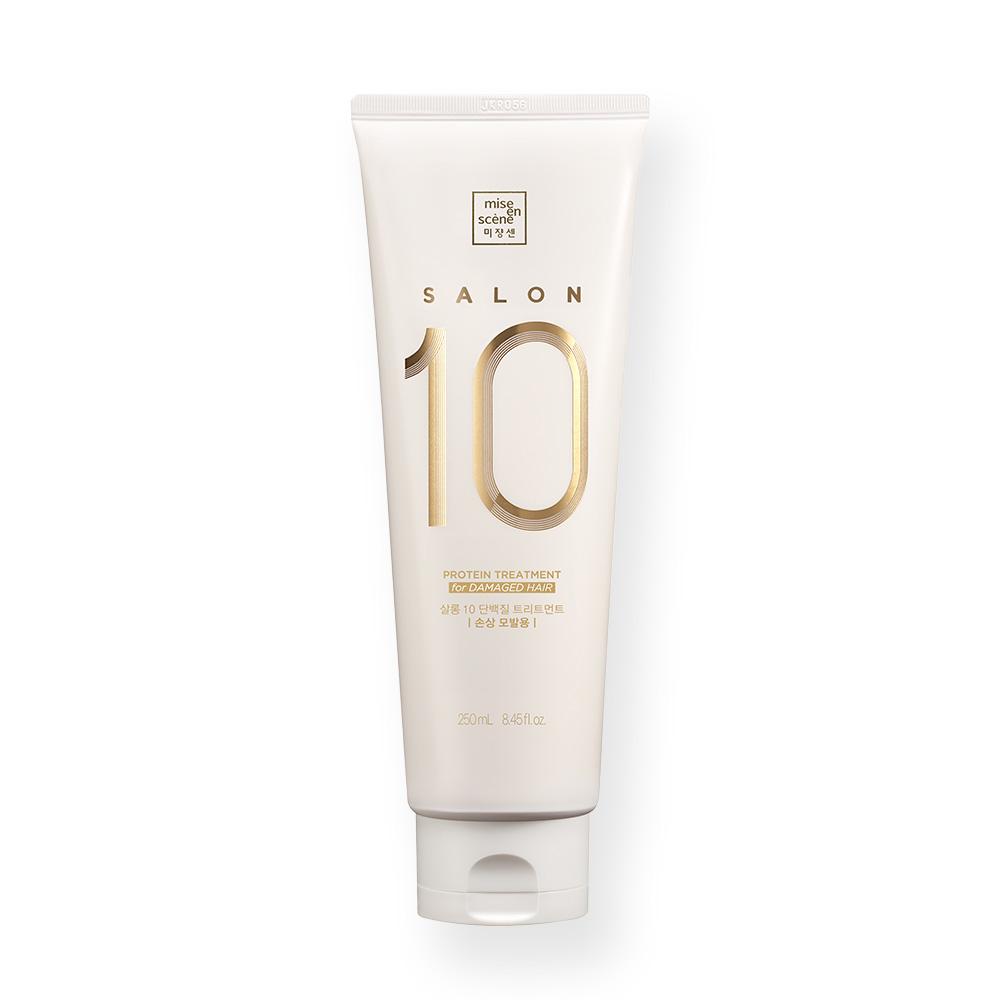 Mise en Scene Salon 10 Protein Treatment for Damaged Hair 250ml – Hair Strengthening, Nourishing Care, Korean