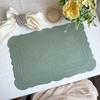 Retro European-Style Leather Placemat, Heat-Resistant, Waterproof & Oil-Proof Nordic Mat