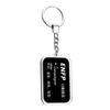 Keychain with Personality Words Pendant Bag Charms Key Chain Metal Rings Keyfob Hanging
