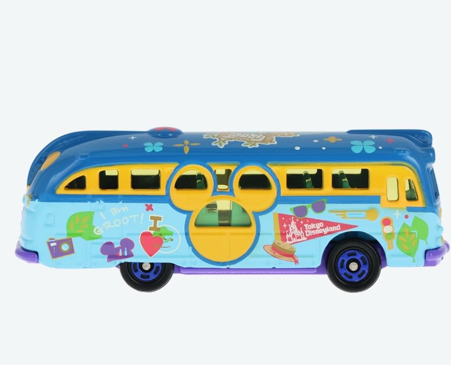 Tomica Resort Cruiser a Small World with Groot Mini Car Disney Vehicle Collection It's