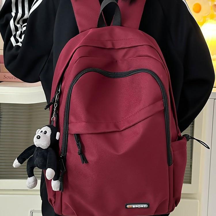 Schoolbag Japanese ins Tide, Light, Casual, Simple and Versatile Large Capacity Junior High School Student School Bag Going Out Backpack