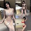 Brand New Condition Lace Halter Bra Sexy Lingerie Set Deep V Bikini