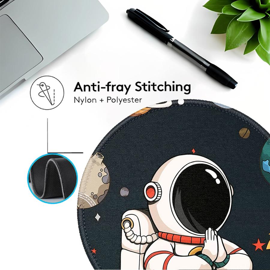 Overlock 1pc Mouse Pad Keyboard Mouse Pad Office Pad Desk Accessories Computer Laptop Pad Game Console Pad Cartoon Astronaut